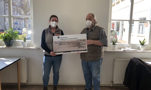 Anna-Lisa Ehrenberg (Tagestreff Zille) und Rüdiger Herzog (1.Vorsitzender, Förderverein Zille).