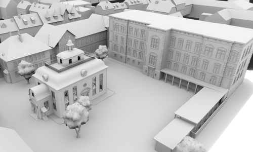 Virtuell zum Leben erweckt - Die Synagoge am teilweise erhaltenen Jacobson-Haus in Seesen. 