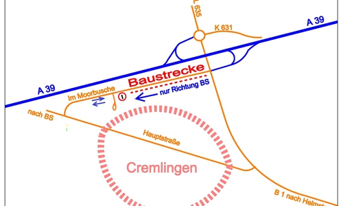 Während der Bauarbeiten wird eine Einbahnstraße eingerichtet. 