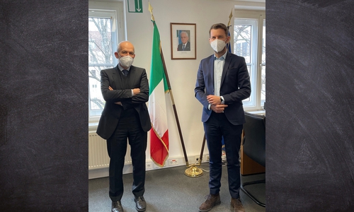 Fabio Dorigato (links) und Dennis Weilmann. 