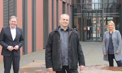 (Von links) Thomas Fast, Viliam Mende, Karin Single.