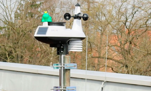 Das Gymnasium im Schloss hat nun eine eigene Wetterstation