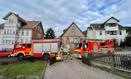 Die Feuerwehr Bad Harzburg rückte zu einem Schornsteinbrand aus.