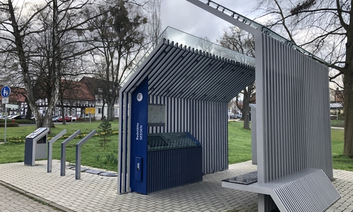 Das Display der Radstätte wurde repariert.