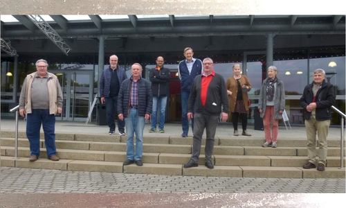 Bernfried Keye, Lutz Jordan, Axel Gummert, Marcus Naujok, Volker Naujok, Kersten Meinberg, Isi Meinberg, Wera Seidl und Toni Seidl (v. li.).