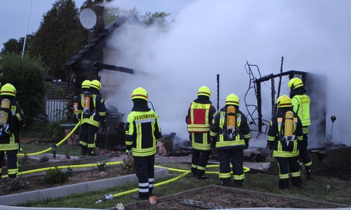 Die Feuerwehr konnte den Brand schnell löschen.