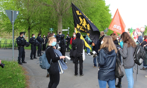 Rund um den AfD Parteitag in der Milleniumhalle gab es zahlreiche Proteste.