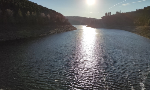 Die Okertalsperre im Harz.