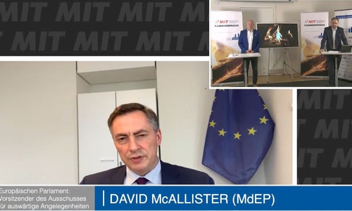 David McAllister war zu Gast beim digitalen Kamingespräch der MIT Wolfenbüttel
