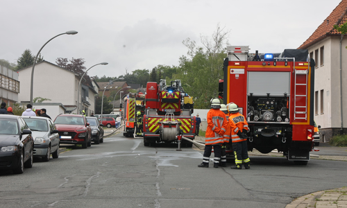 In Gebhardshagen kam es zu einem Kellerbrand.