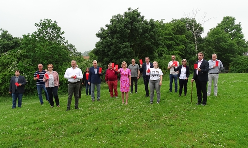 Die SPD Börßum zeigte die #RoteKarteGegenRechts
