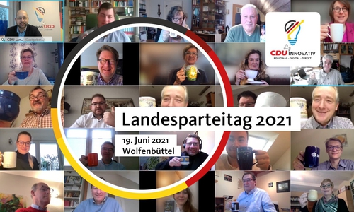 Der CDU Ladesparteitag 2021 aus dem Schmidt Terminal in Wolfenbüttel.
