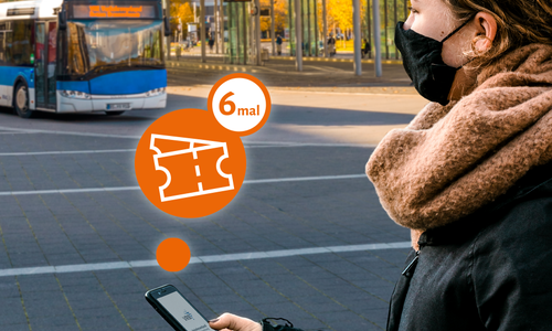 Die 6er-Karte kann jetzt auch per App. erworben werden. 