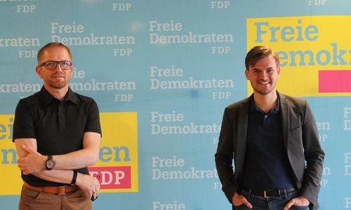  Erik-Andreas Grosser und Vincent Schwarz kandidieren für den Ortsrat Halchter.