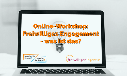 Die Freiwilligenagentur bietet einen neuen Workshop an