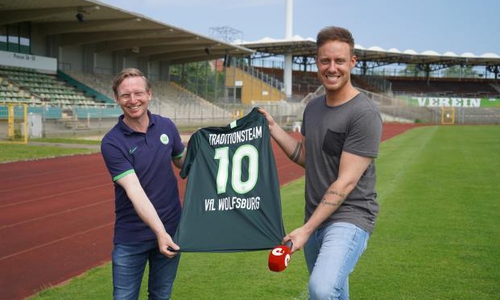 Roy Präger (li.) mit unserem Reporter Jan Fischer. Video: Jan Fischer