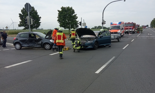 Deutlich sind die Spuren des Unfalls zu erkennen. 