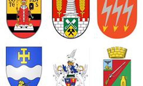 Wappen der Stadt Salzgitter und ihrer Partnerstädte