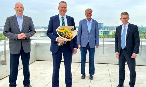 Ingolf Viereck, Marc-Frederik Augath, Wilfried Andacht und Dr. Frank Kästner (von links).