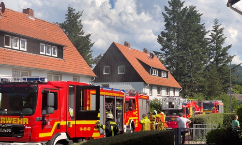In Bündheim kam es am Samstag zu einem Kellerbrand.