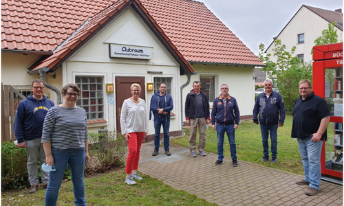 Von links: Jan Schröder, Susanne Schröder, Katrin Herrmann, Christian Pickavé, Erwin Herrmann, Peter Müller, Gerd Uplegger und Matthias Langer. 