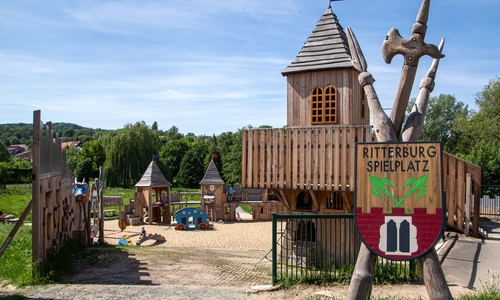 Der Ritterburg-Spielplatz in Gebhardshagen.