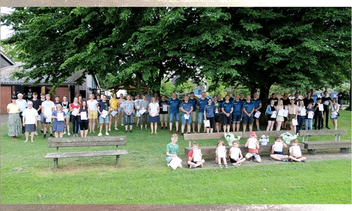 Die erfolgreichen Sportler wurden ausgezeichnet.