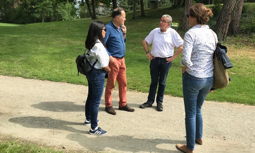 Bürgermeister Thomas Pink führte die Delegation durch Wolfenbüttel. 