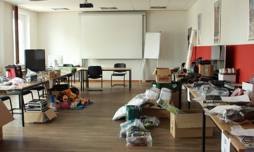 In der Polizeiwache Wolfenbüttel füllen die Beweismittel einen ganzen Raum und zwei Garagen.