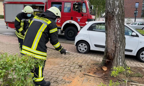 Die Feuerwehr konnte den Brand schnell löschen.