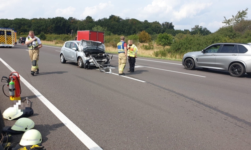 Auf der A2 bei Rennau kam es zu einem Unfall.