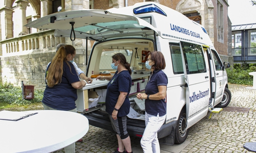 Ein mobiles Impfteam im Landkreis Goslar. (Archivbild) 