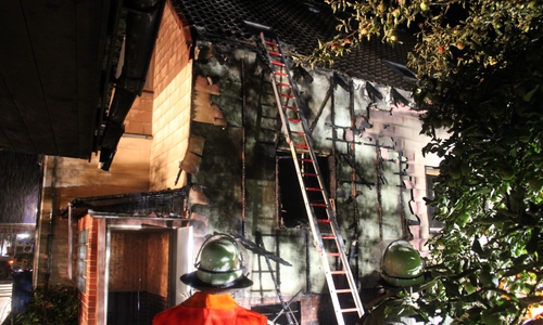 In Wasbüttel kam es in der Nacht zum heutigen Montag zu einem Schuppenbrand.