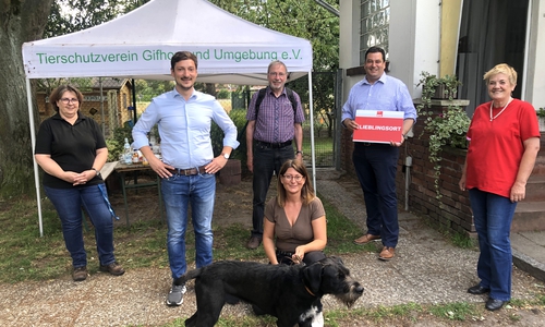 Stefanie Söchtig, Jannis Gaus, Rolf Schliephacke, Andrea Reichstein, Tobias Heilmann und Hella Klinge (v. li.).