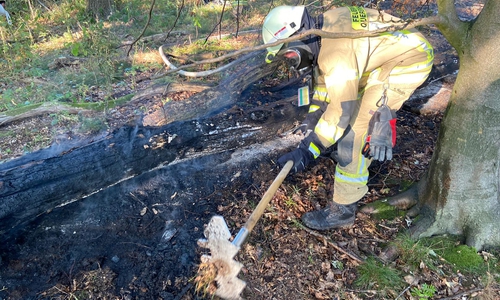 Die Feuerwehr löschte den Brand