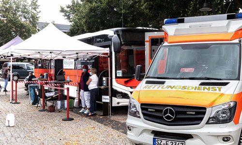 Der Impfbus im Einsatz