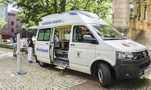 Das Impfmobil des Landkreises Goslar.