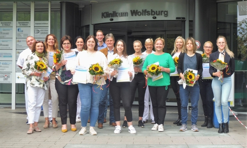 Im Klinikum Wolfsburg haben insgesamt zehn weitere Kolleg*innen die Fortbildung zu „Hygienebeauftragten in der Pflege“ erfolgreich abgeschlossen.