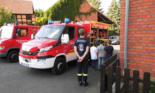 Die neu gegründete Jugendfeuerwehr hatte am 2. September ihren ersten Dienst.