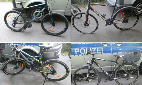 Die vermeintlich gestohlenen Fahrräder.