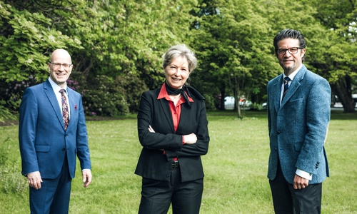 Stefan Honrath, Claudia Kayser und Carsten Ueberschär (v. li.) bilden den Gründungsvorstand der BraWo Stiftergemeinschaft.