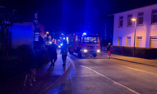 Einsatz in der Nacht in Bad Harzburg.