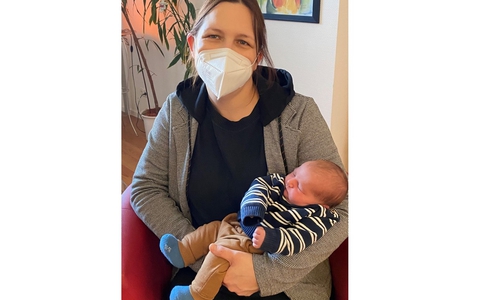 Adham Amj Alalo ist Goslar Neujahrsbaby. Mutter Natascha Alalo brachte ihn um 6:03 Uhr zur Welt.