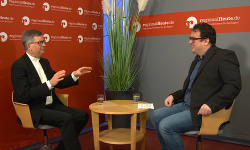Landesbischof Dr. Christoph Meyns im Gespräch mit regionalHeute.de-Chefredakteur Werner Heise. 