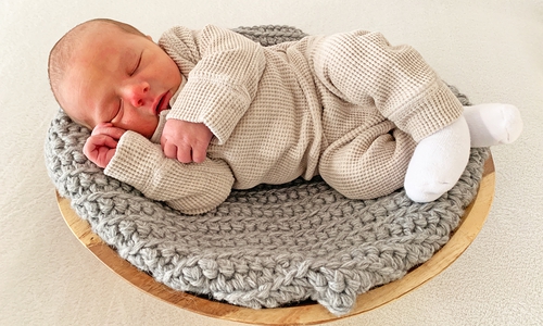 Der kleine Caspar hatte es nicht besonders eilig. 