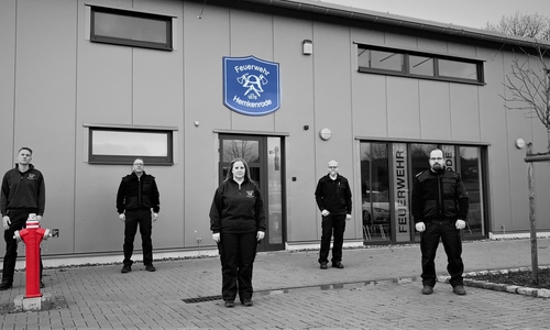 Für die Ausbildung in der Freiwilligen Feuerwehr Hemkenrode maßgeblich verantwortlich - von links: Gruppenführer Tim Brandes, stelvertretender Ortsbrandmeister Jan Sprenger, Gruppenführerin Julia Wagner, Ortsbrandmeister Tobias Breske und stellvertretender Gruppenführer Christoph Stamprath.