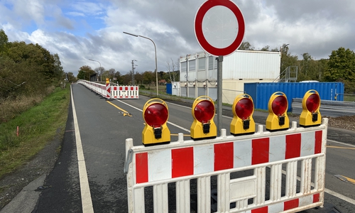 Bauarbeiten an der Okerbrücke Vienenburg. (Archiv)