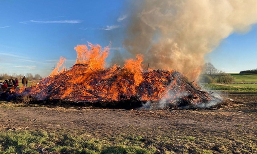 Osterfeuer in Schöppenstedt