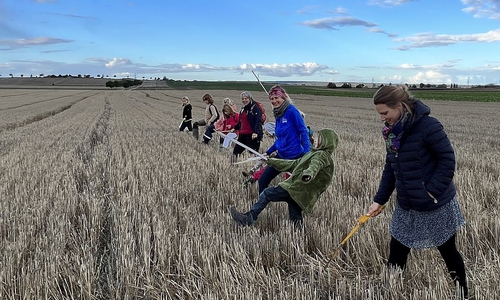 Die Ökologische NABU-Station Aller/Oker (ÖNSA) und die NAJU Schöppenstedt auf Hamstersuche.