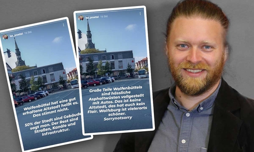 Auf Instagram äußert sich Leonhard Pröttel über Wolfenbüttel.